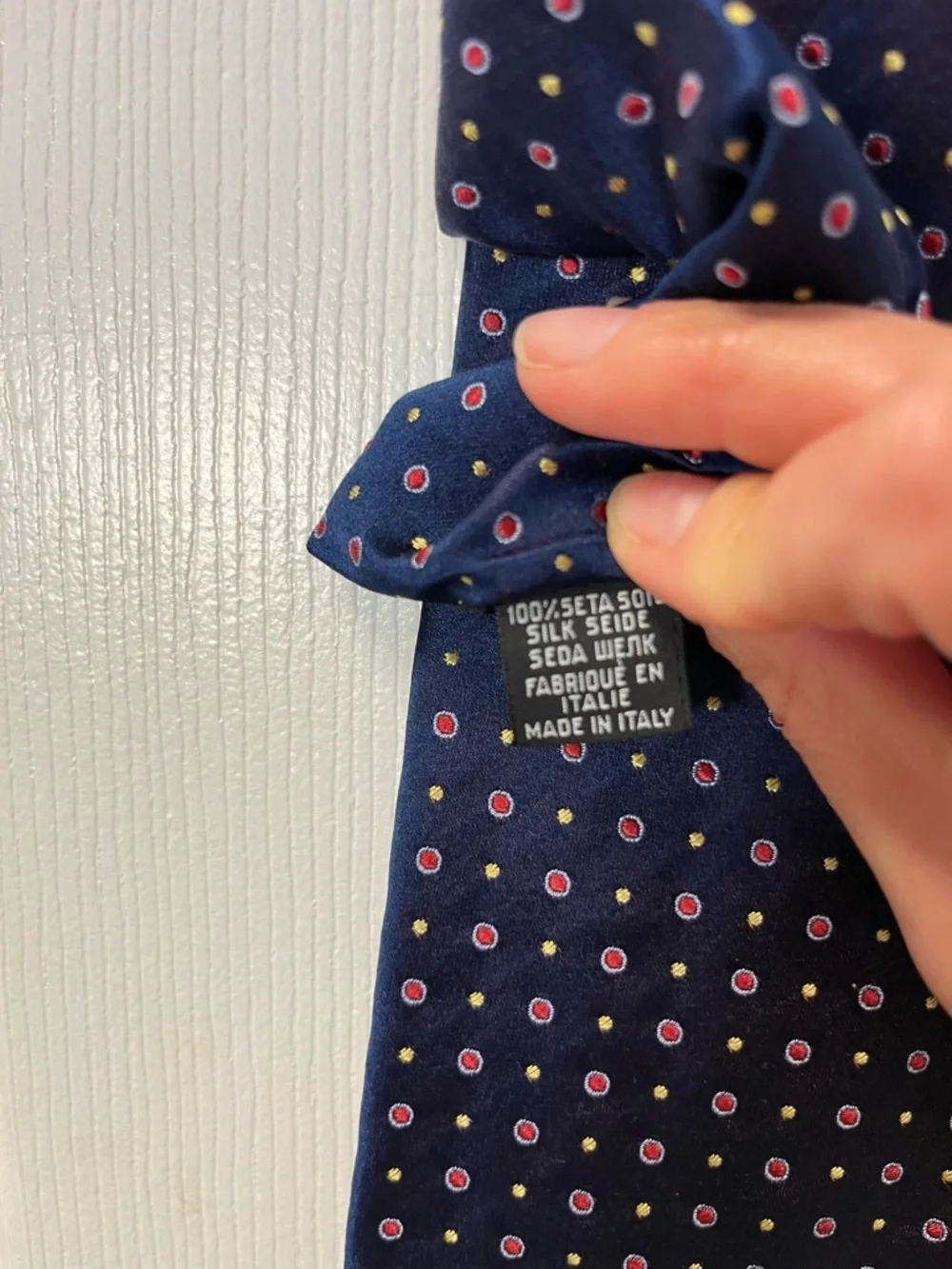 Boss navy polka